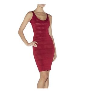 NW Herve Leger Lilykate Knit Lace Bandage Dress XS